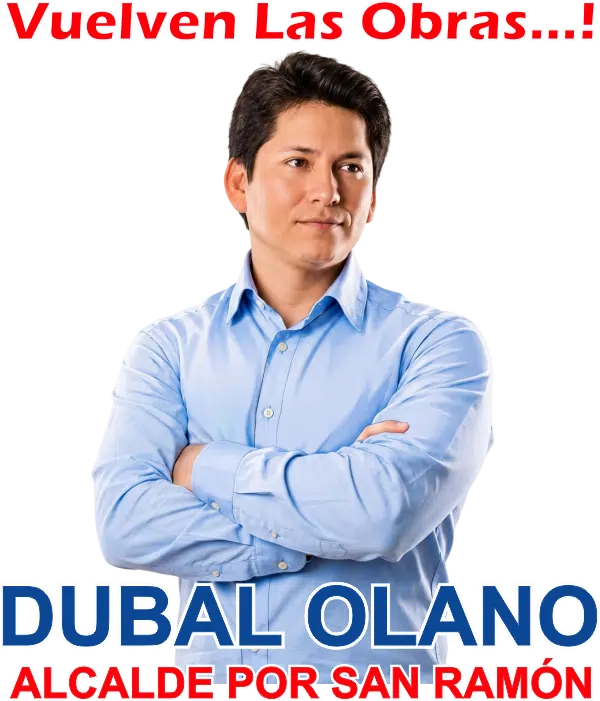 Dubal Olano, candidato a la alcaldía de San Ramón